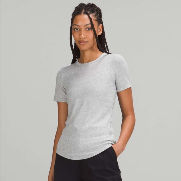 lululemon athletica Tops - Lululemon Athletica Light Blue Short Sleeve Tee